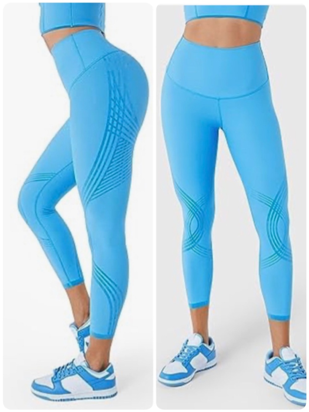 Fanka Body Sculpt 7/8 Compression Reversible Leggings Pants Small S Running Gym